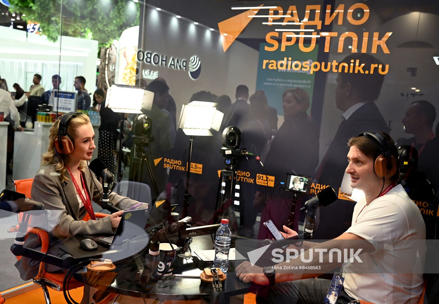 SPIEF-2023. Sputnik Radio studio