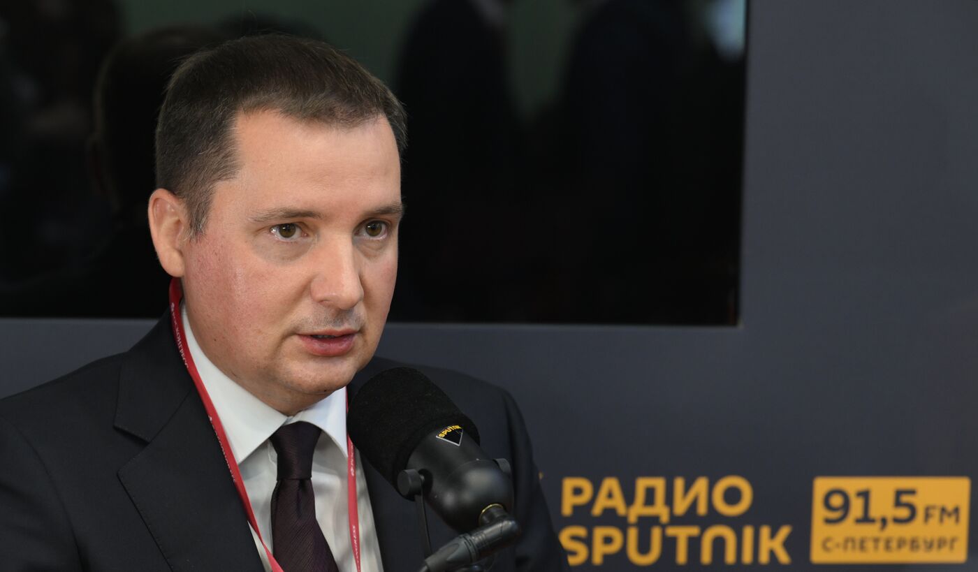 SPIEF-2023. Sputnik Radio studio