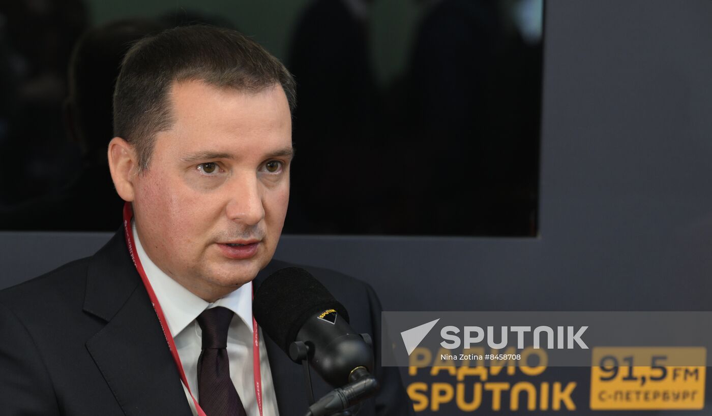 SPIEF-2023. Sputnik Radio studio