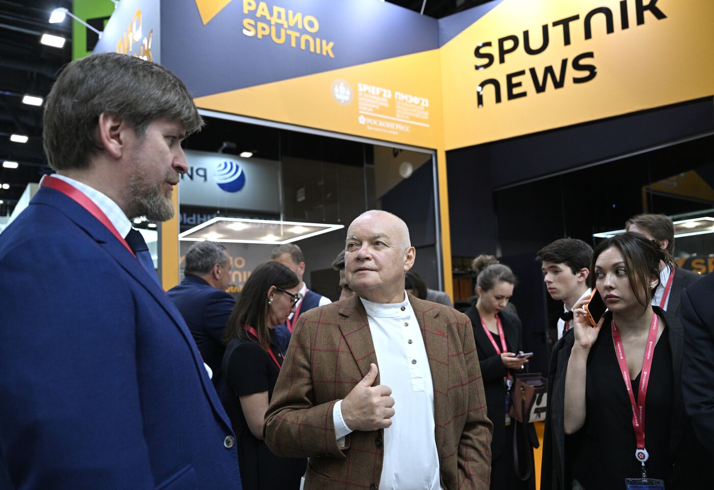 SPIEF-2023. Sputnik Radio studio