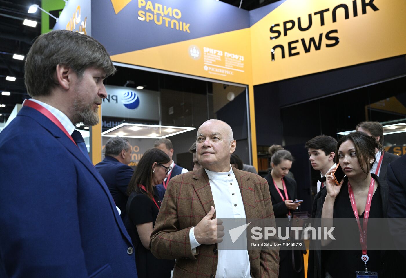 SPIEF-2023. Sputnik Radio studio