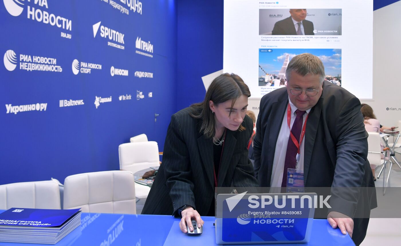 SPIEF-2023. RIA Novosti stand