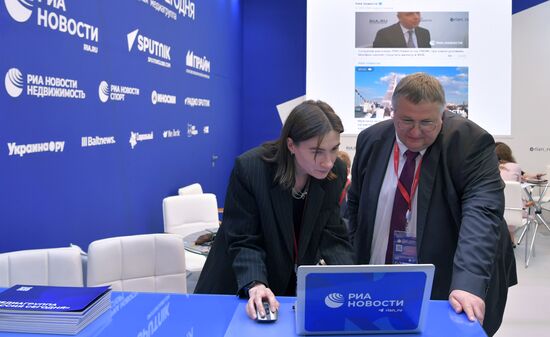 SPIEF-2023. RIA Novosti stand