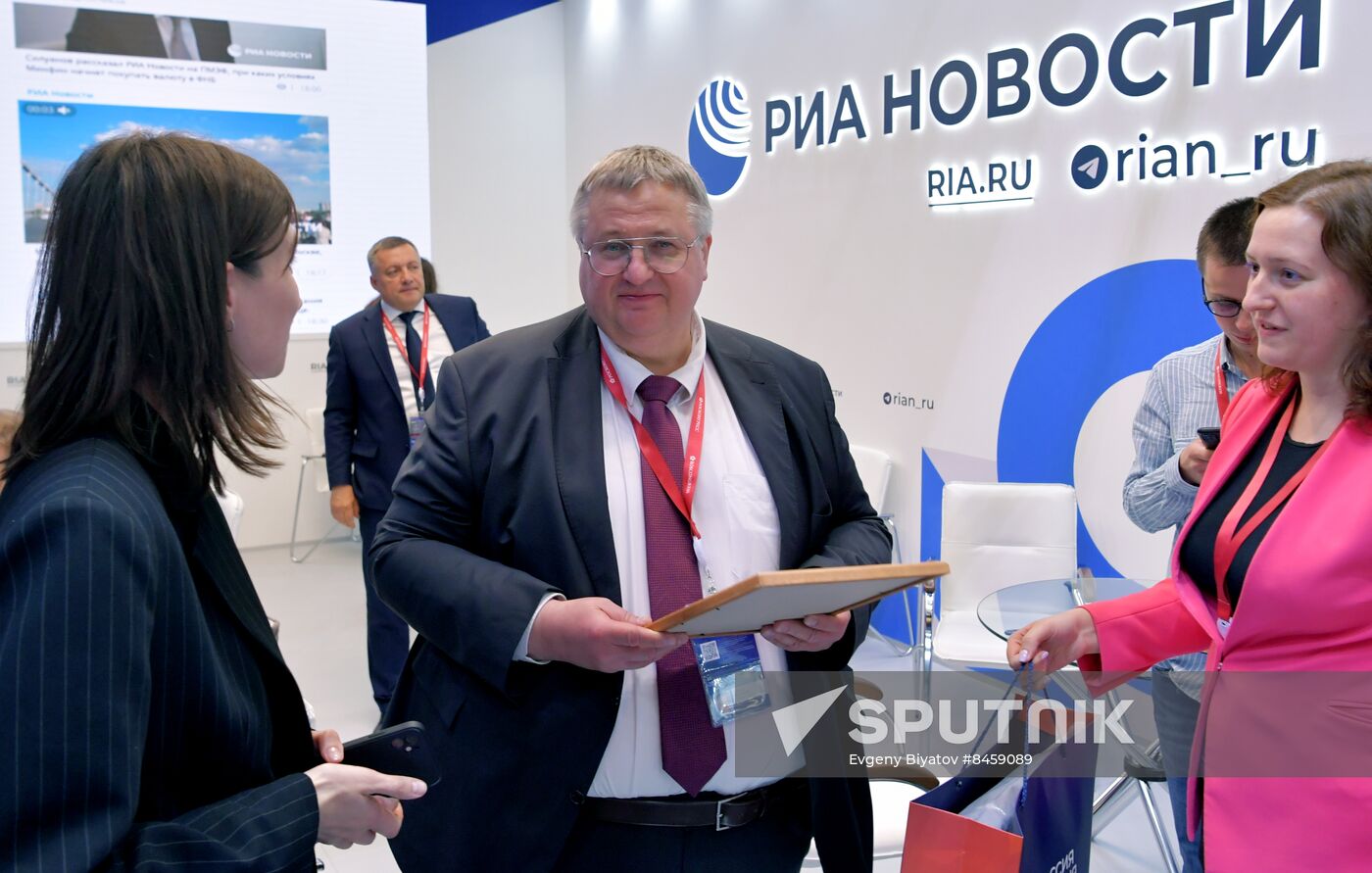 SPIEF-2023. RIA Novosti stand