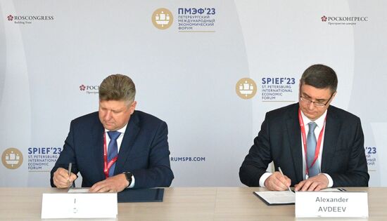 SPIEF-2023. Signing ceremonies
