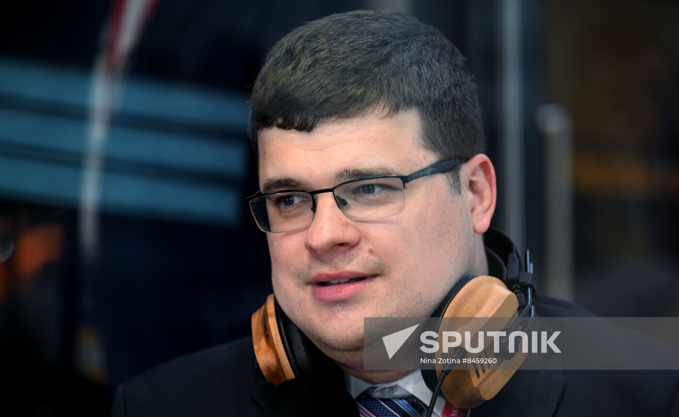 SPIEF-2023. Sputnik Radio studio