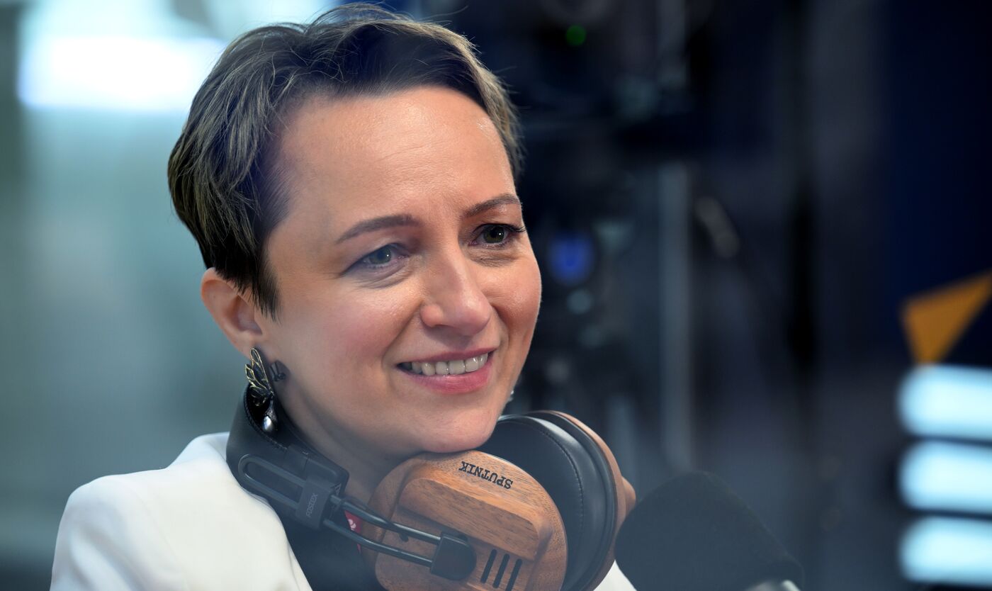 SPIEF-2023. Sputnik Radio studio