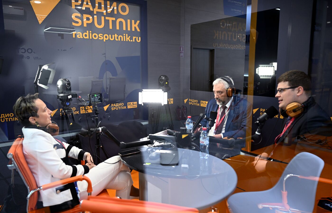 SPIEF-2023. Sputnik Radio studio