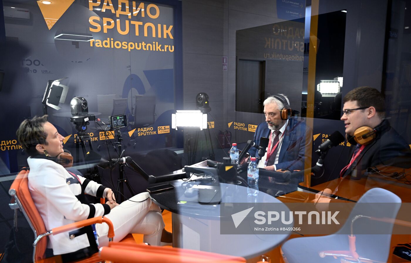 SPIEF-2023. Sputnik Radio studio