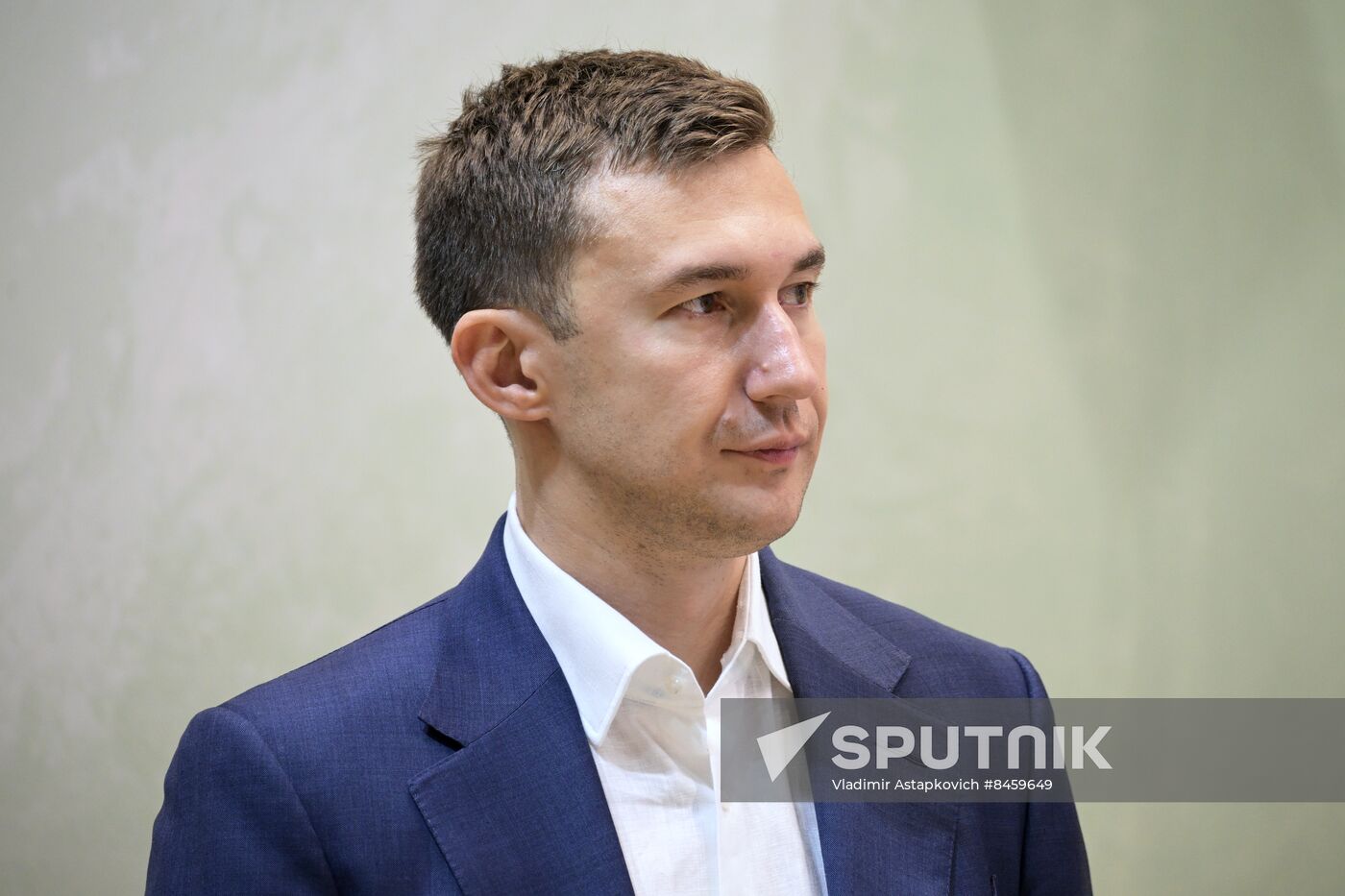 SPIEF-2023. Simultaneous exhibition with grandmaster using artificial intelligence.