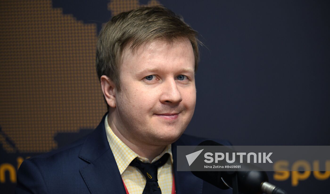 SPIEF-2023. Sputnik radio studio