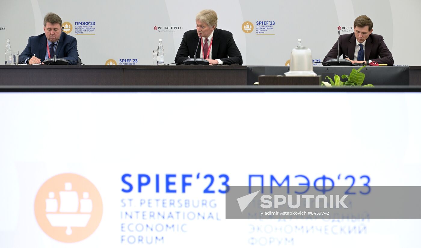 SPIEF-2023. Dmitry Peskov's briefing