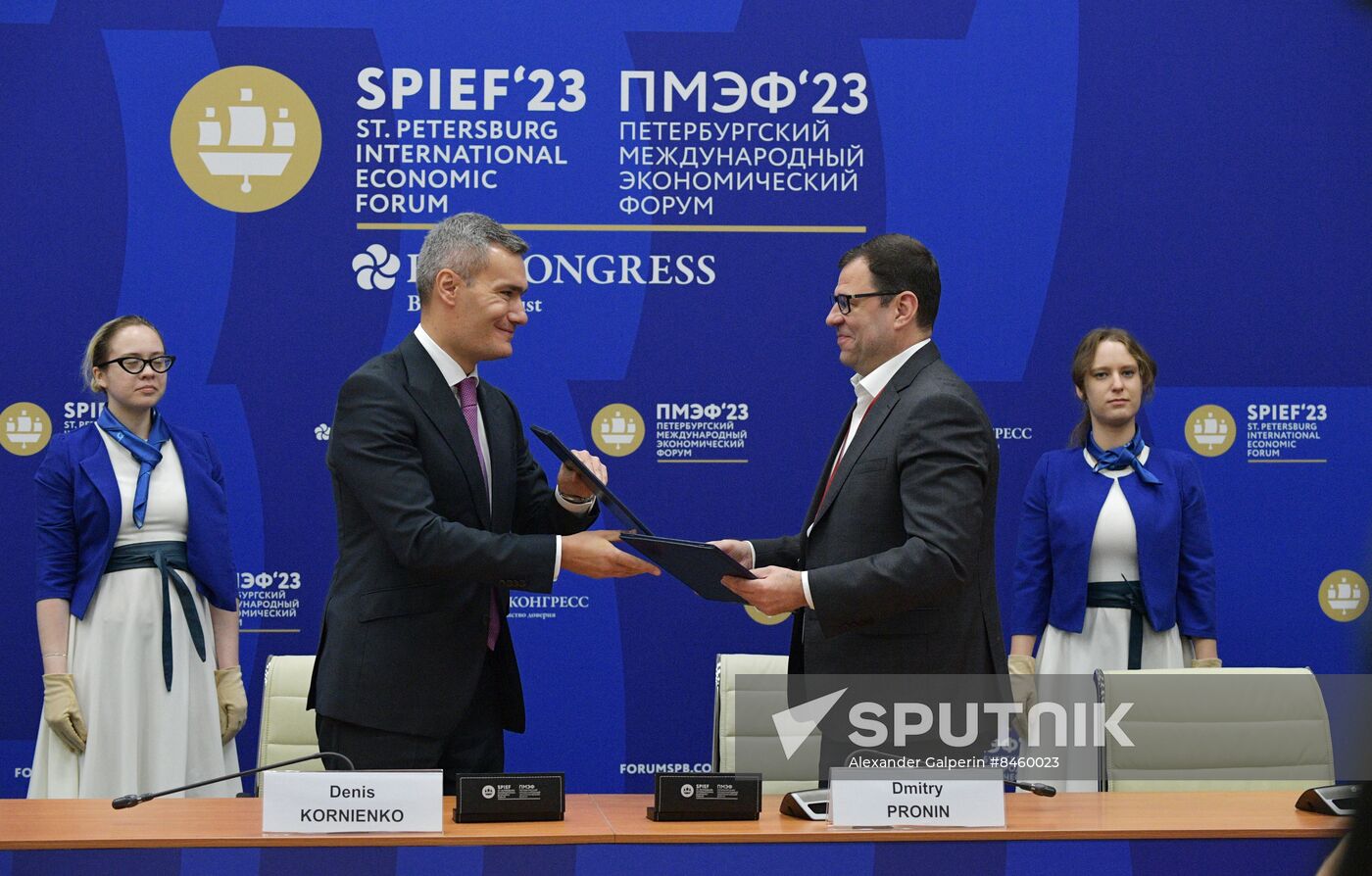 SPIEF-2023. Signing ceremonies
