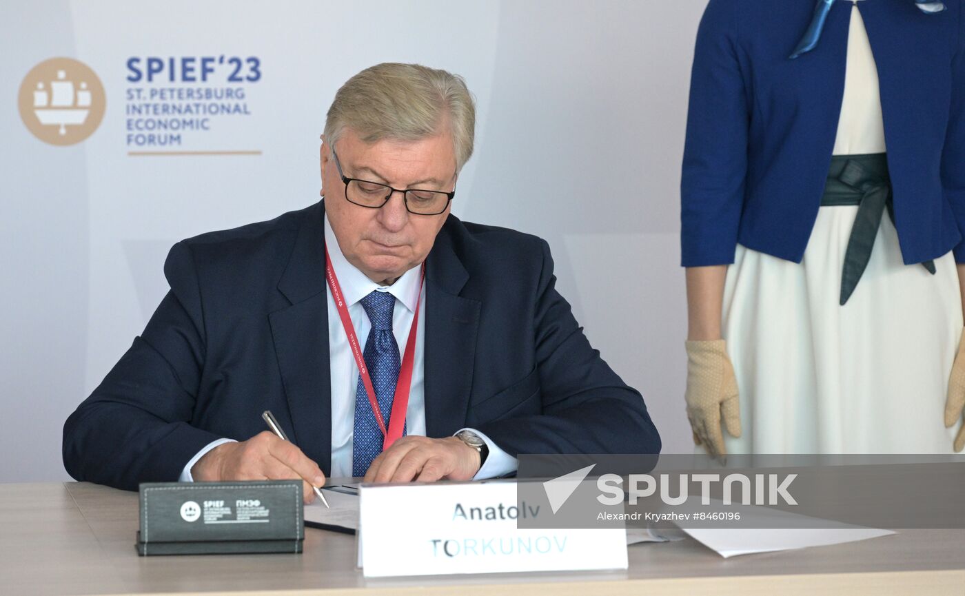 SPIEF-2023. Signing ceremonies