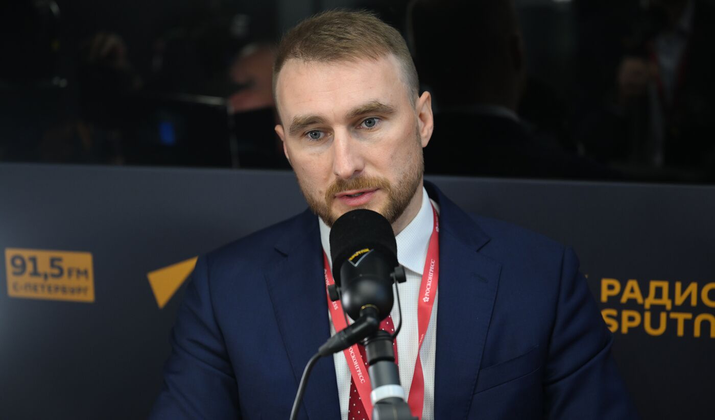 SPIEF-2023. Sputnik radio studio