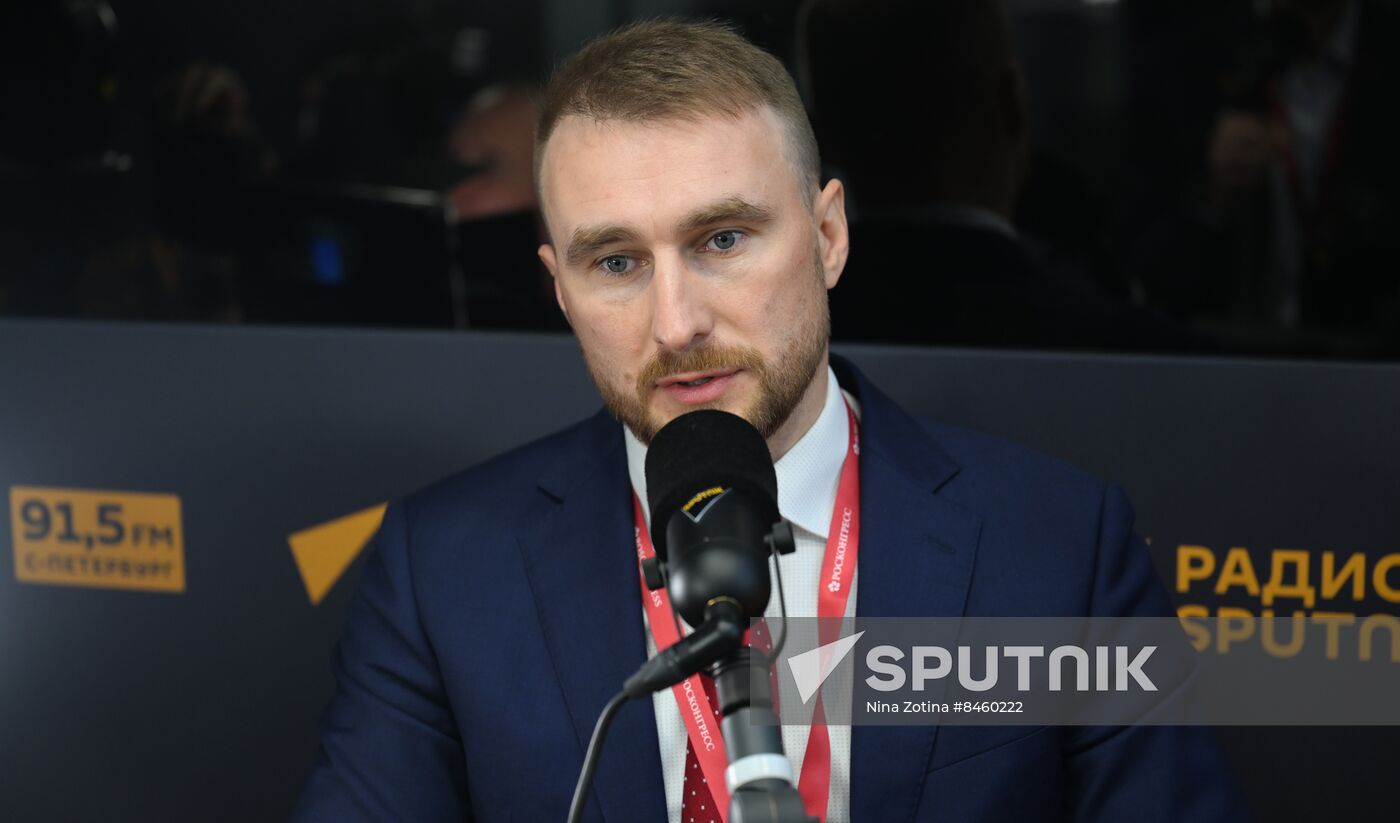 SPIEF-2023. Sputnik radio studio