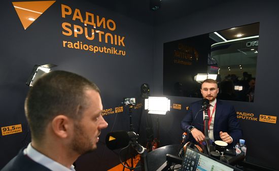 SPIEF-2023. Sputnik radio studio