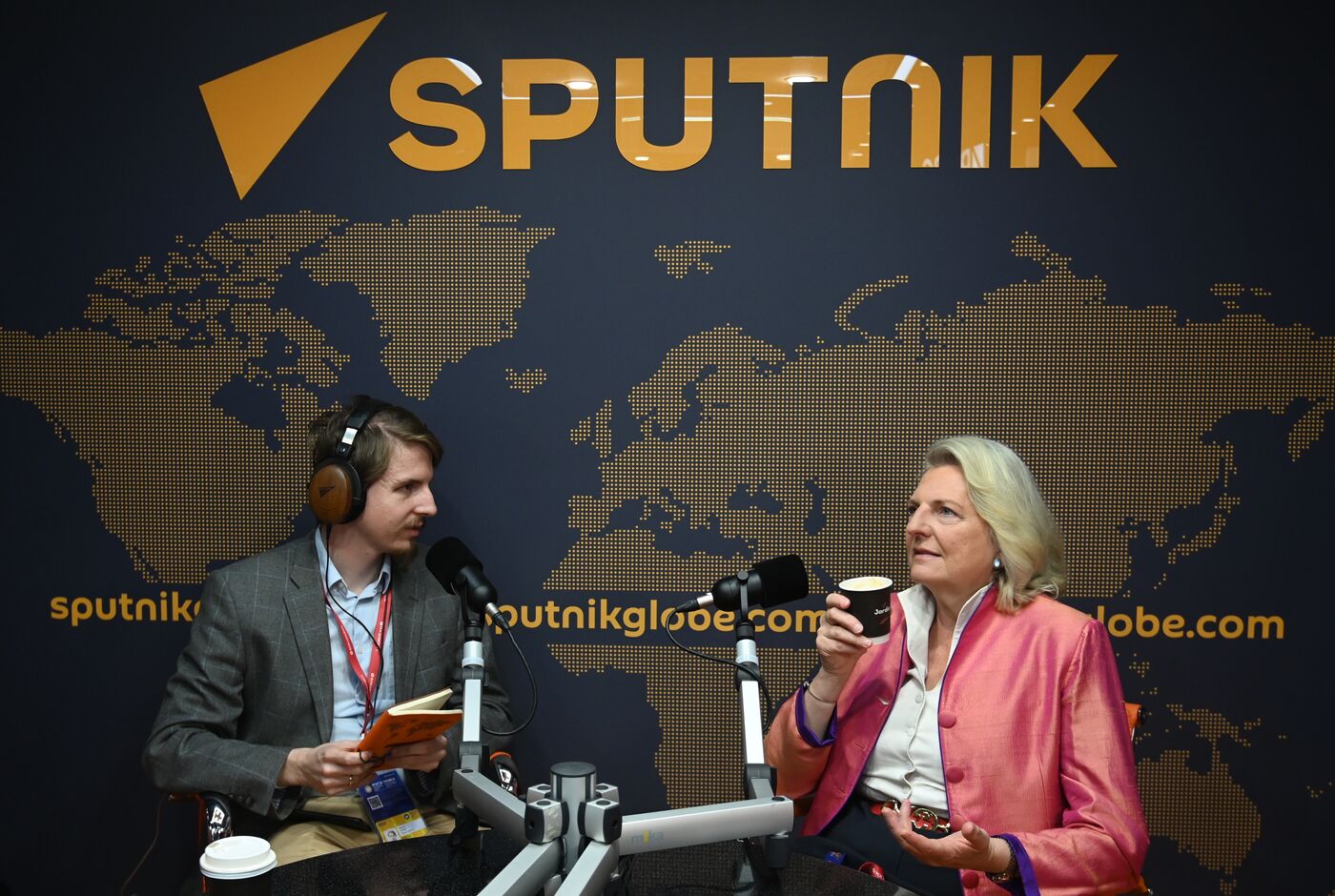 SPIEF-2023. Sputnik radio studio