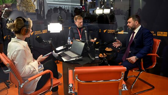 SPIEF-2023. Sputnik radio studio