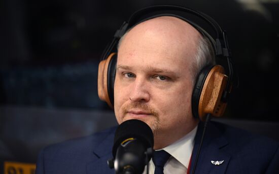 SPIEF-2023. Sputnik radio studio