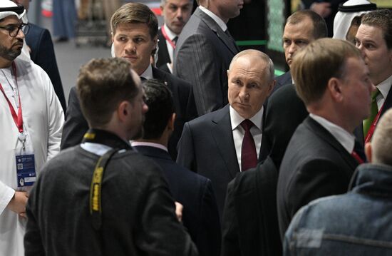 President of Russia Vladimir Putin attends SPIEF-2023