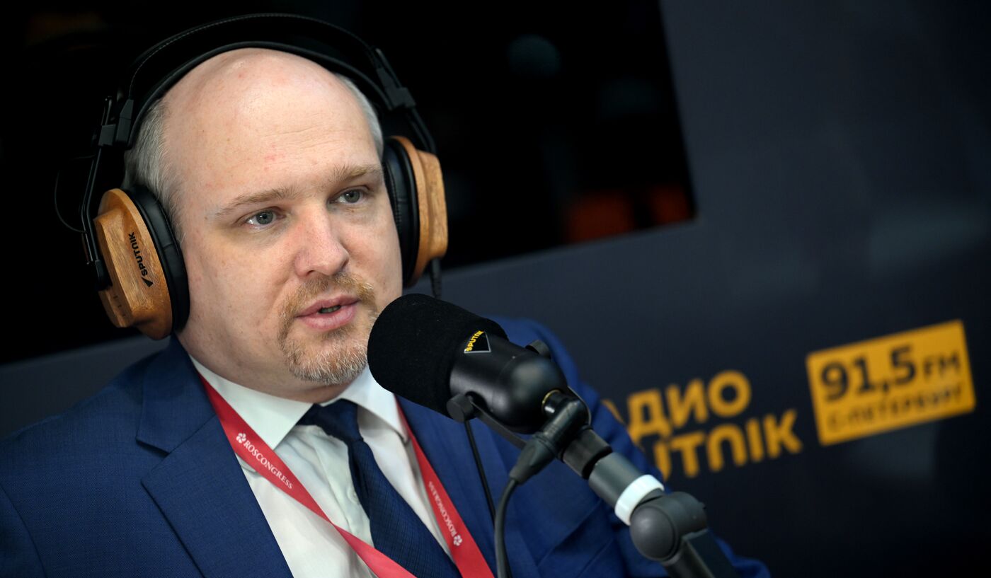 SPIEF-2023. Sputnik radio studio