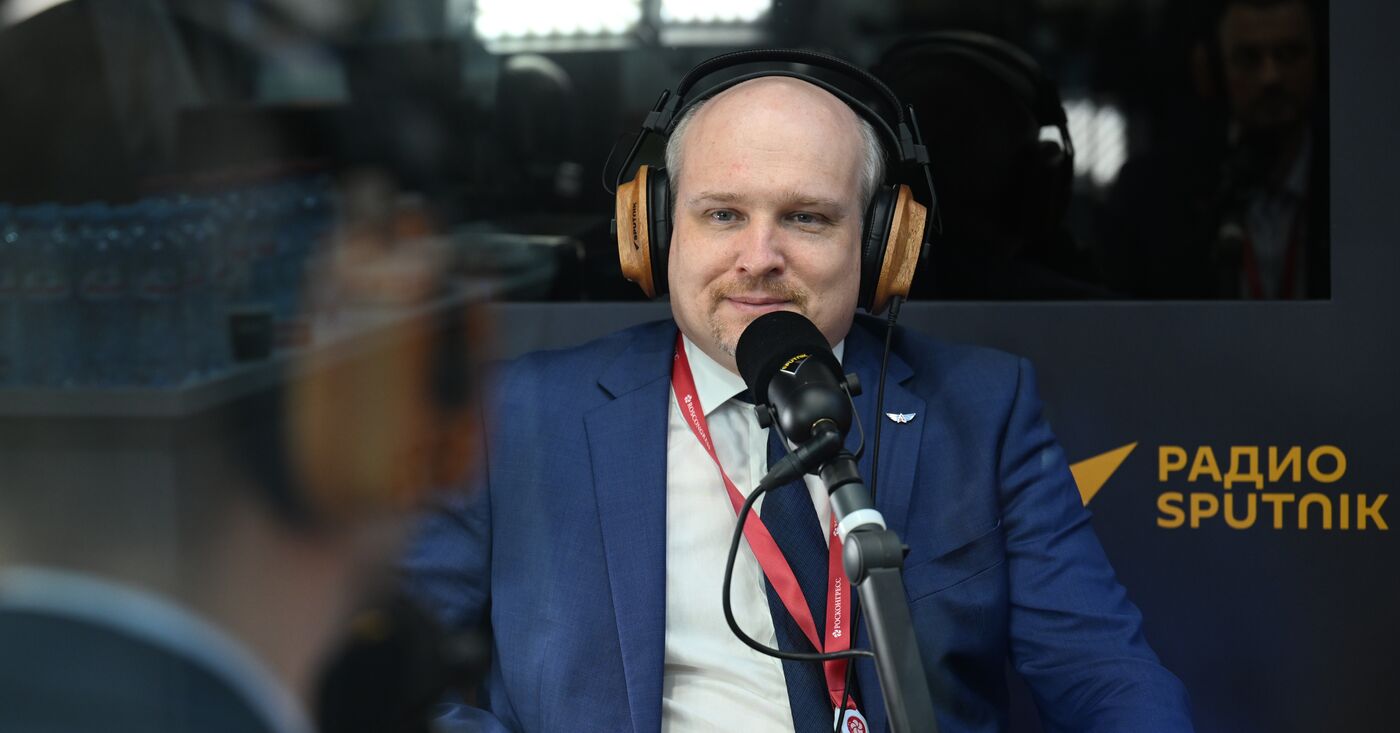 SPIEF-2023. Sputnik radio studio