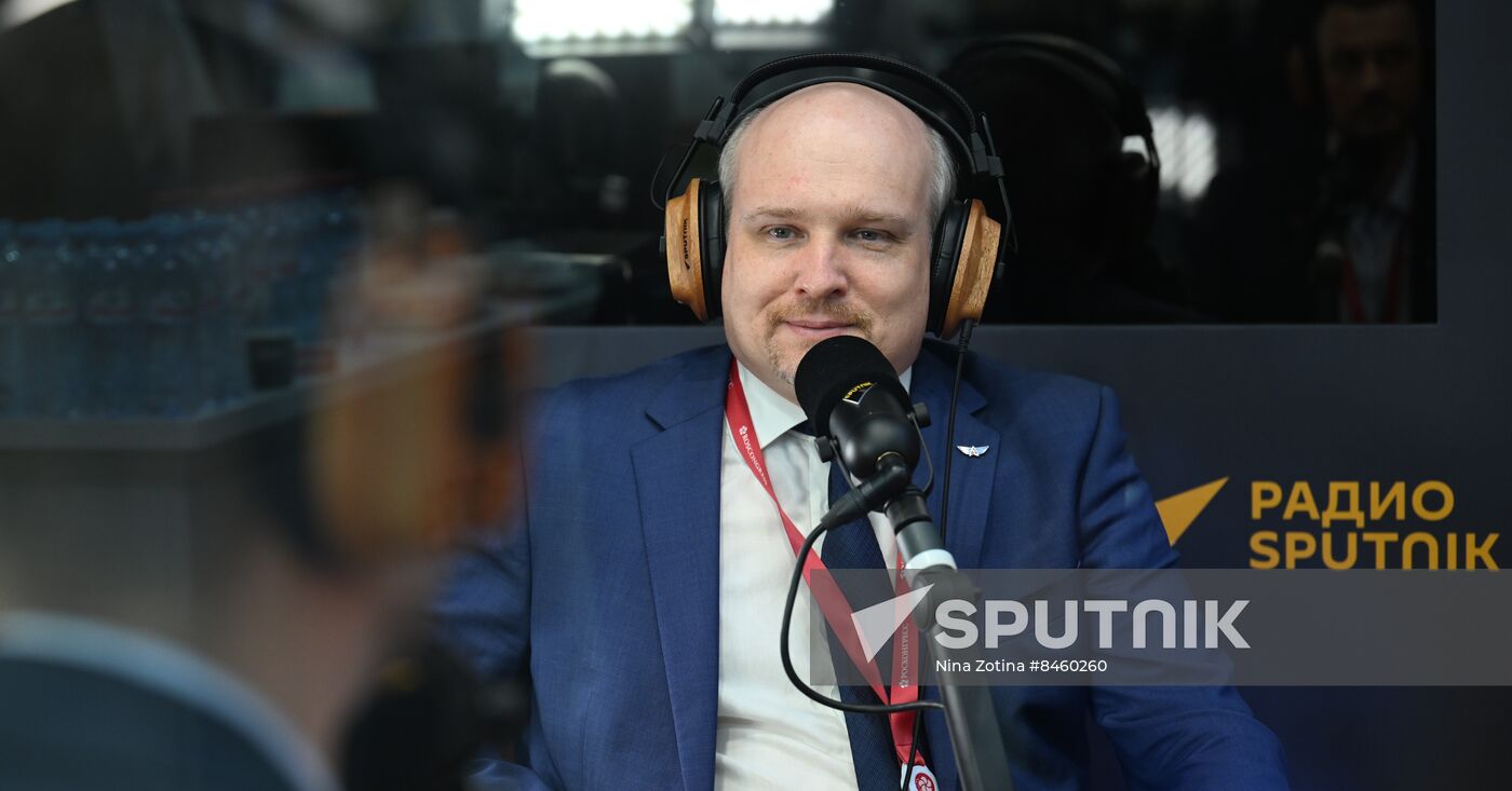 SPIEF-2023. Sputnik radio studio