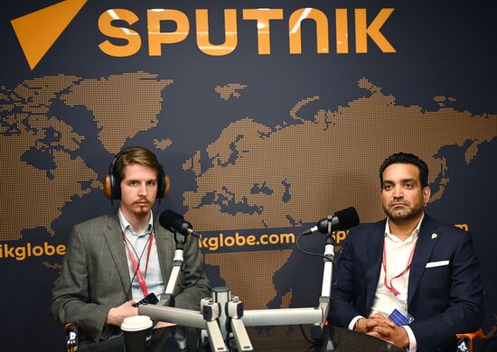 SPIEF-2023. Sputnik radio studio