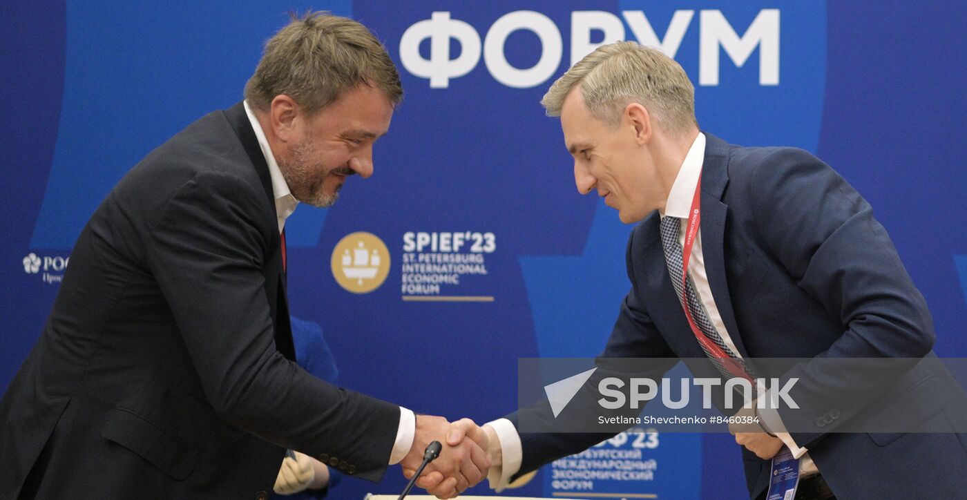 SPIEF-2023. Signing ceremonies