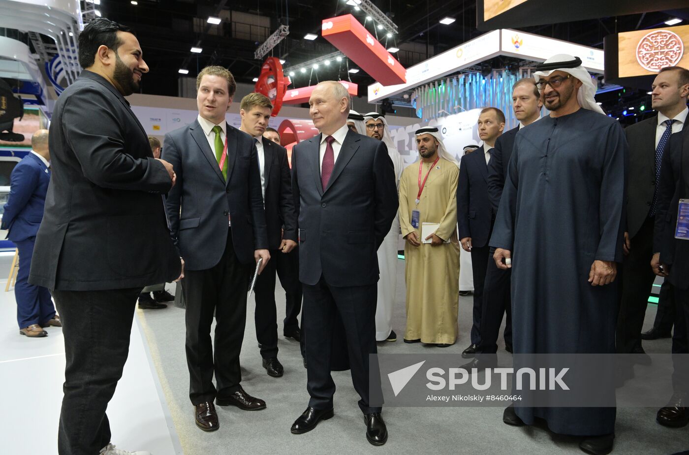 President of Russia Vladimir Putin attends SPIEF-2023