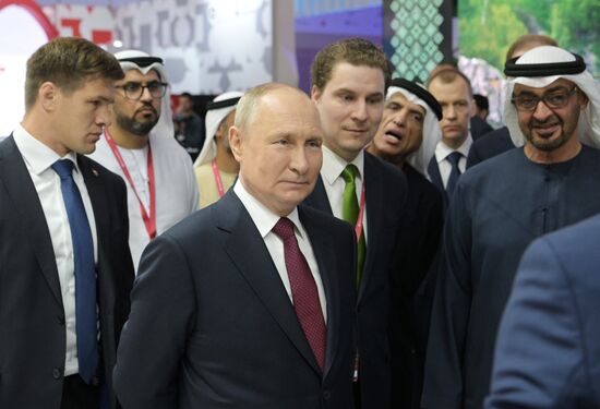 President of Russia Vladimir Putin attends SPIEF-2023