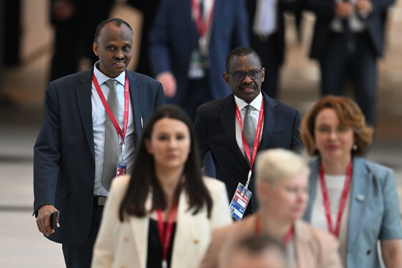 SPIEF-2023. Guests ahead of the plenary session