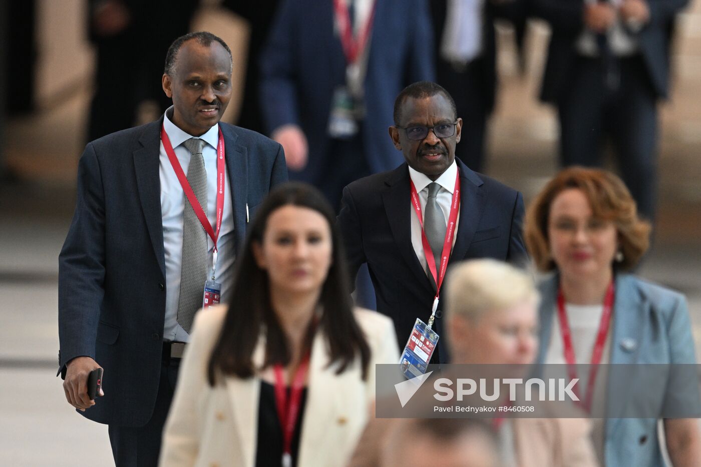 SPIEF-2023. Guests ahead of the plenary session