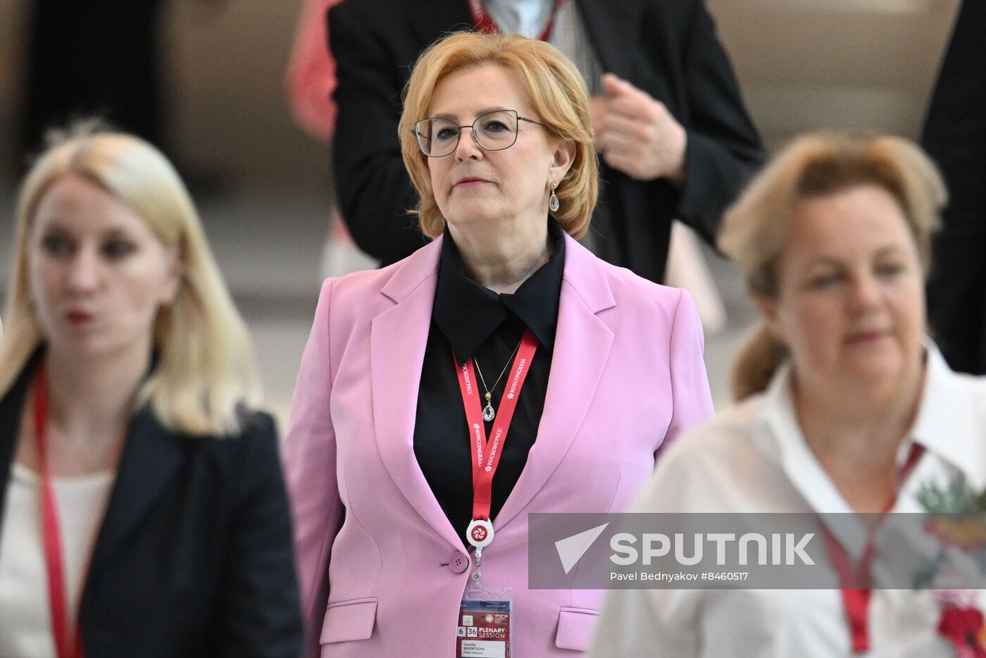 SPIEF-2023. Guests ahead of the plenary session