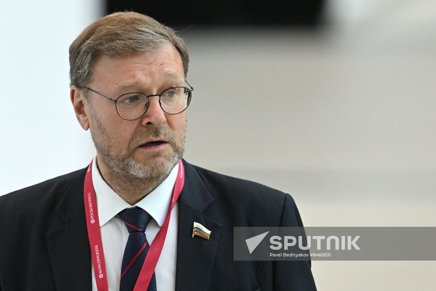 SPIEF-2023. Guests ahead of the plenary session