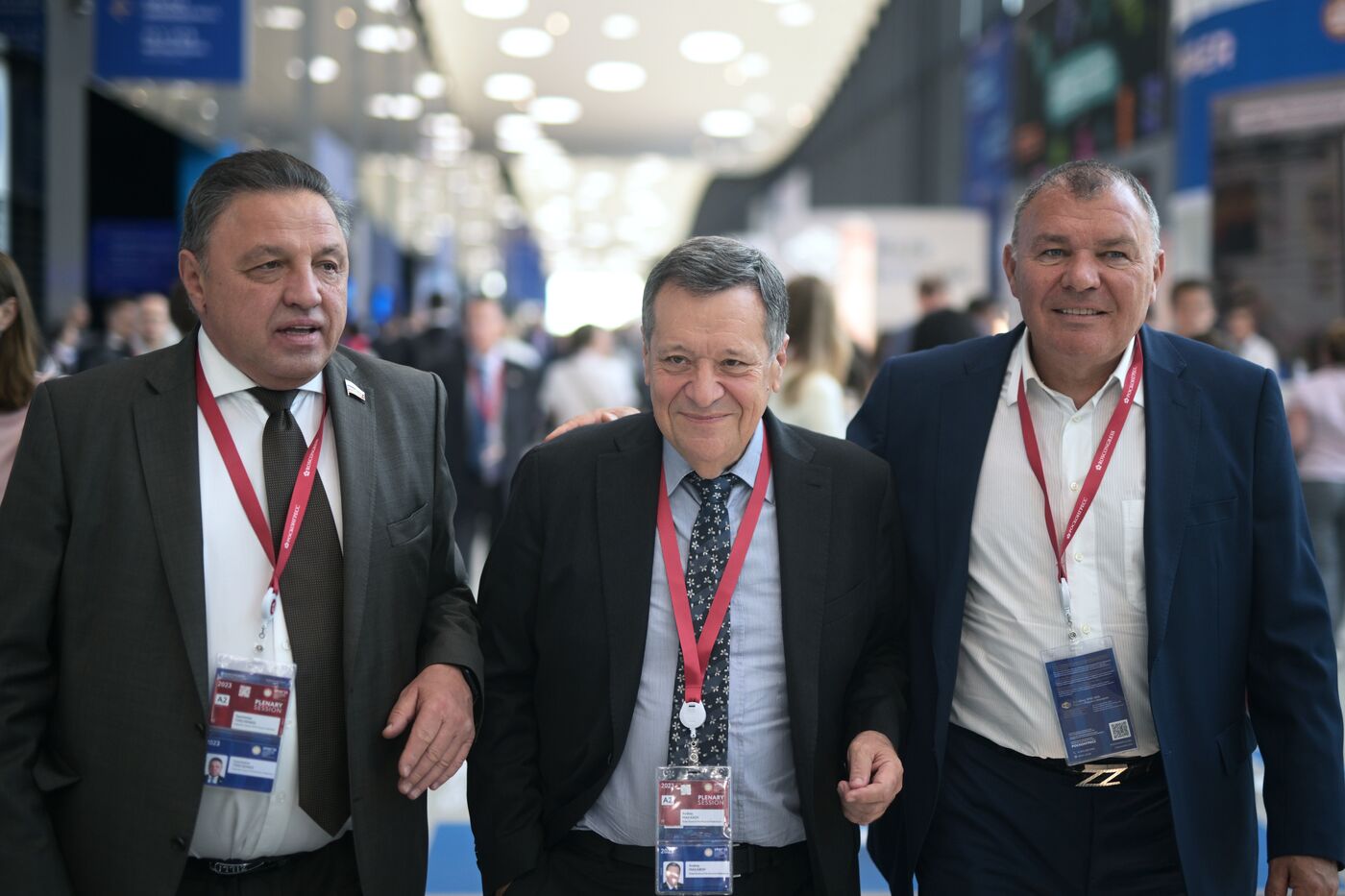 SPIEF-2023. Guests ahead of the plenary session