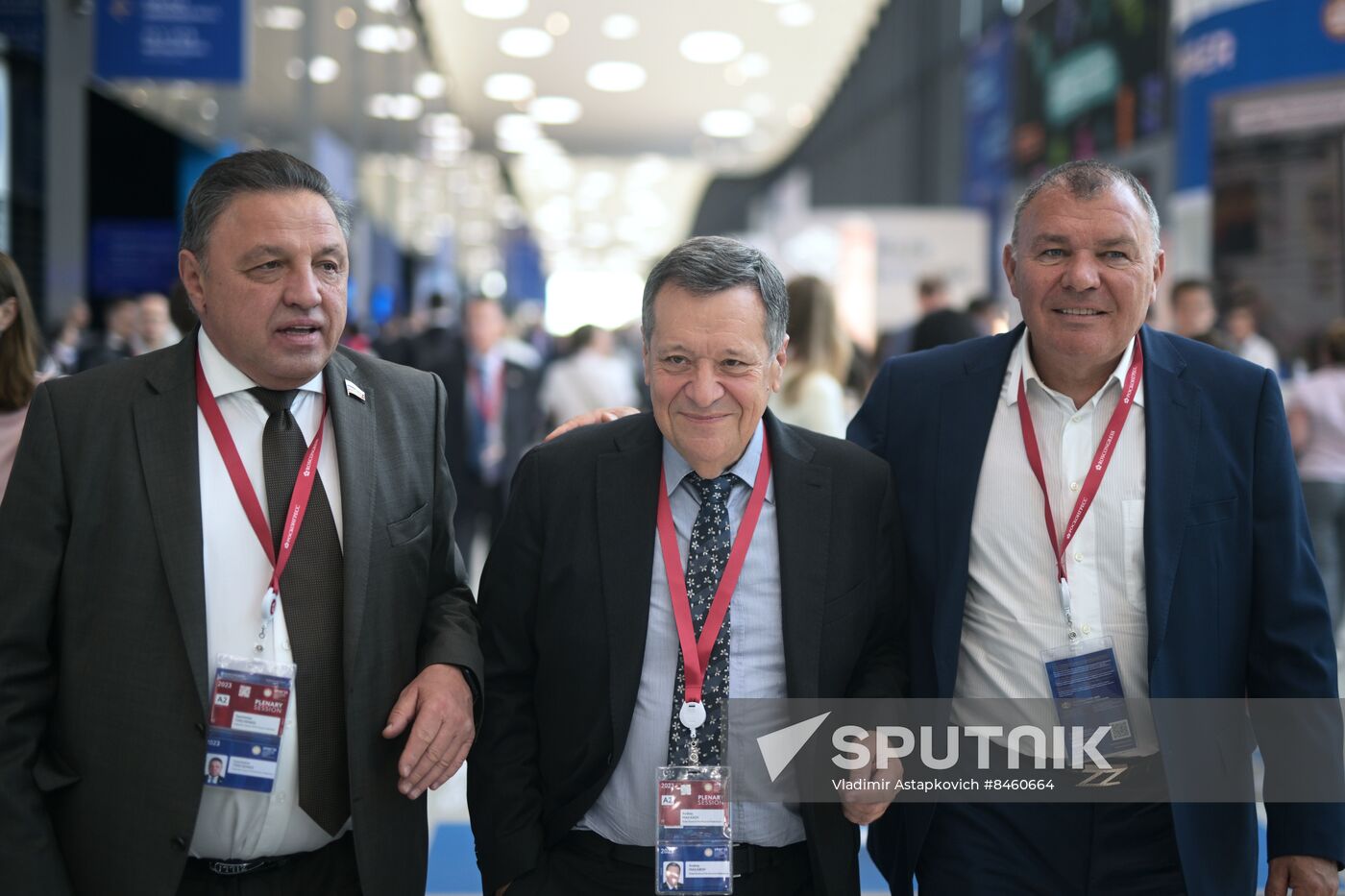 SPIEF-2023. Guests ahead of the plenary session