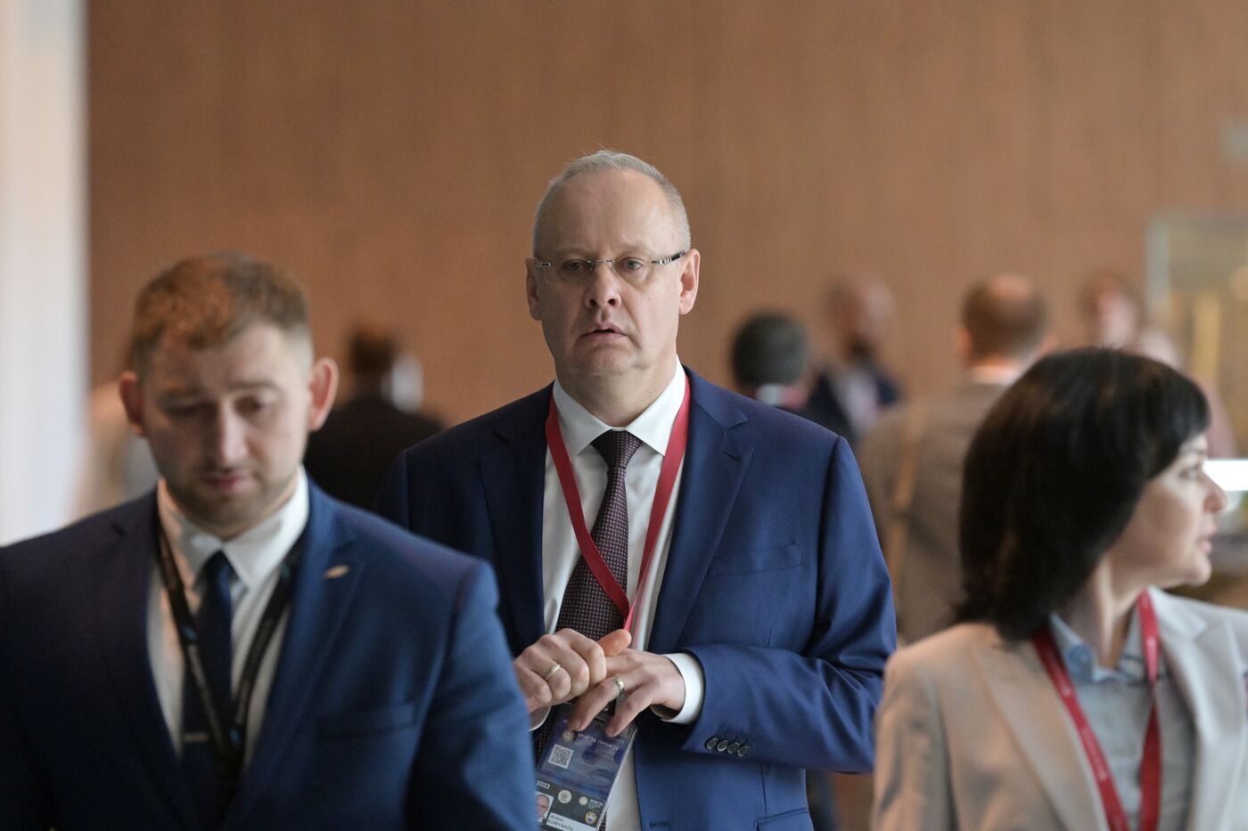 SPIEF-2023. Guests ahead of the plenary session