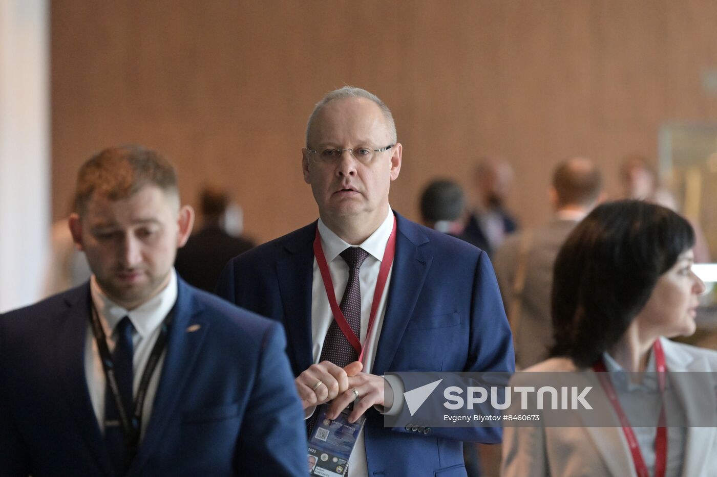 SPIEF-2023. Guests ahead of the plenary session