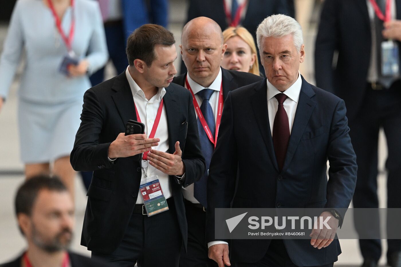 SPIEF-2023. Guests ahead of the plenary session