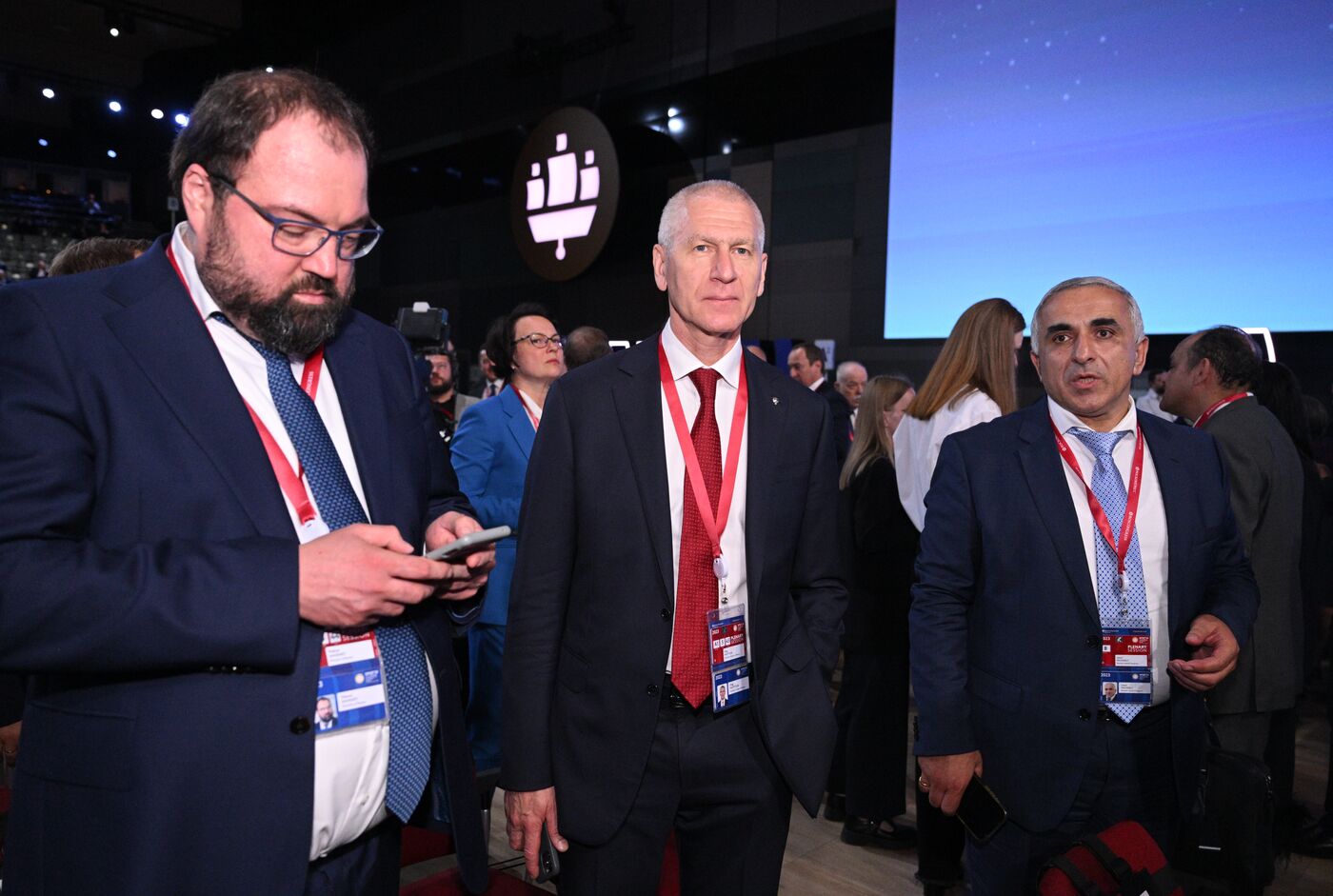 SPIEF-2023. Guests ahead of the plenary session