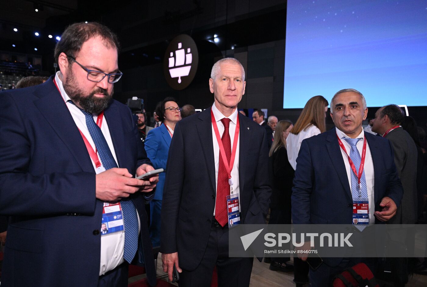 SPIEF-2023. Guests ahead of the plenary session