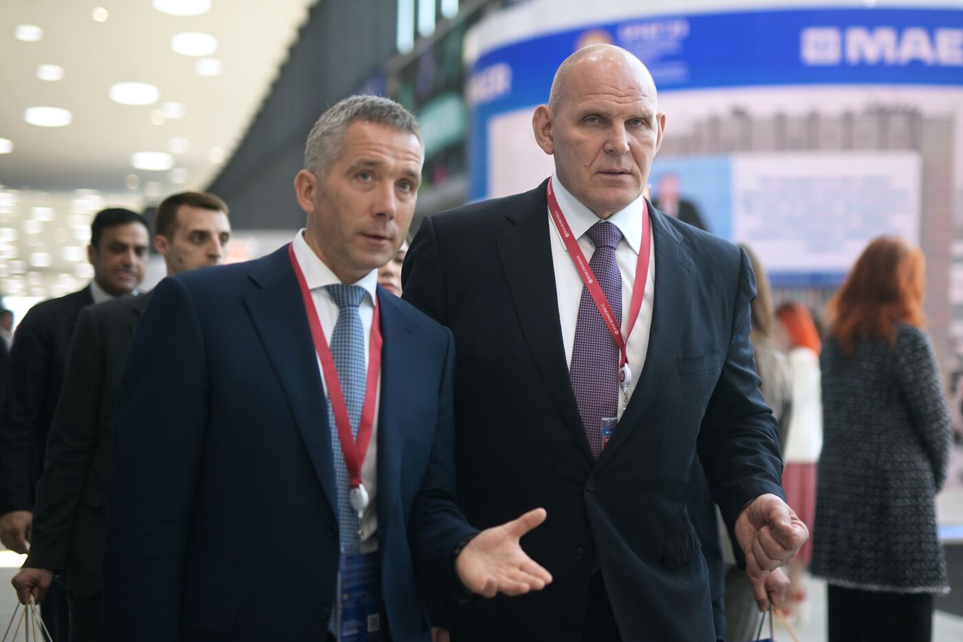 SPIEF-2023. Guests ahead of the plenary session