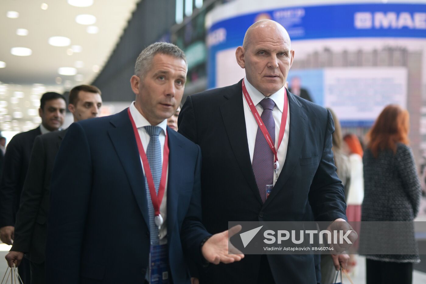 SPIEF-2023. Guests ahead of the plenary session