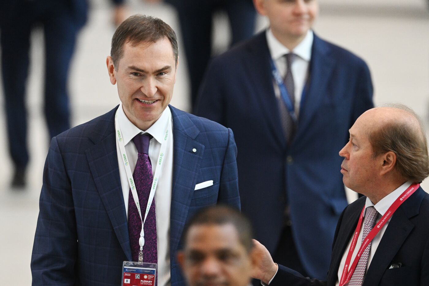 SPIEF-2023. Guests ahead of the plenary session