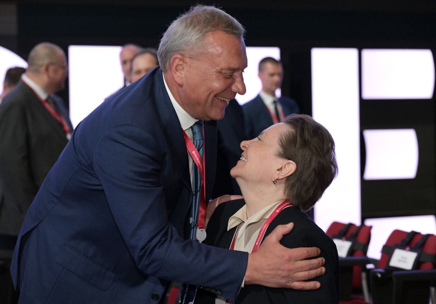SPIEF-2023. Guests ahead of the plenary session