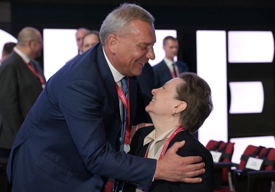 SPIEF-2023. Guests ahead of the plenary session