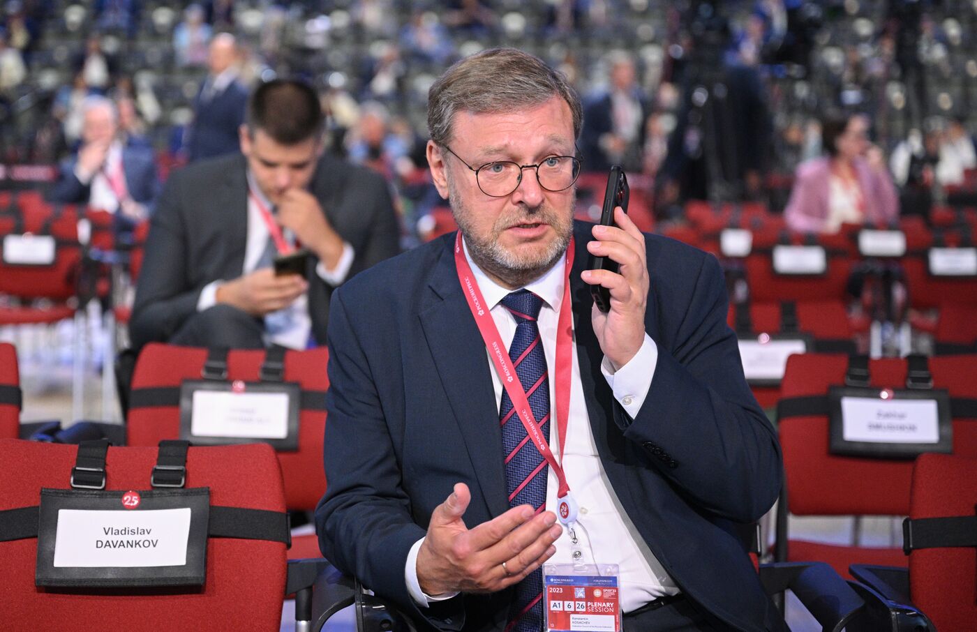 SPIEF-2023. Guests ahead of the plenary session