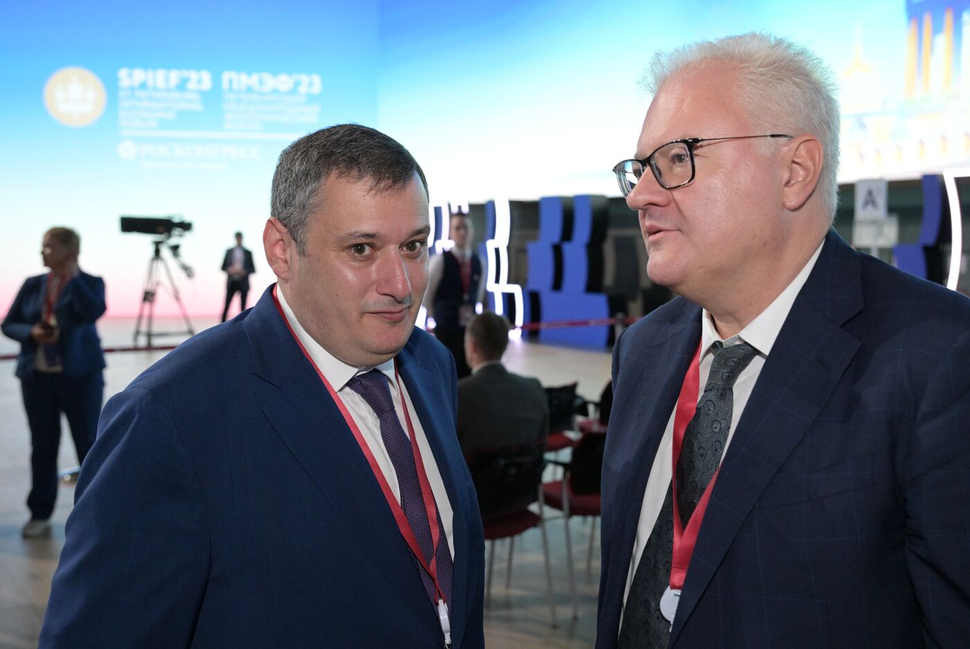 SPIEF-2023. Guests ahead of the plenary session